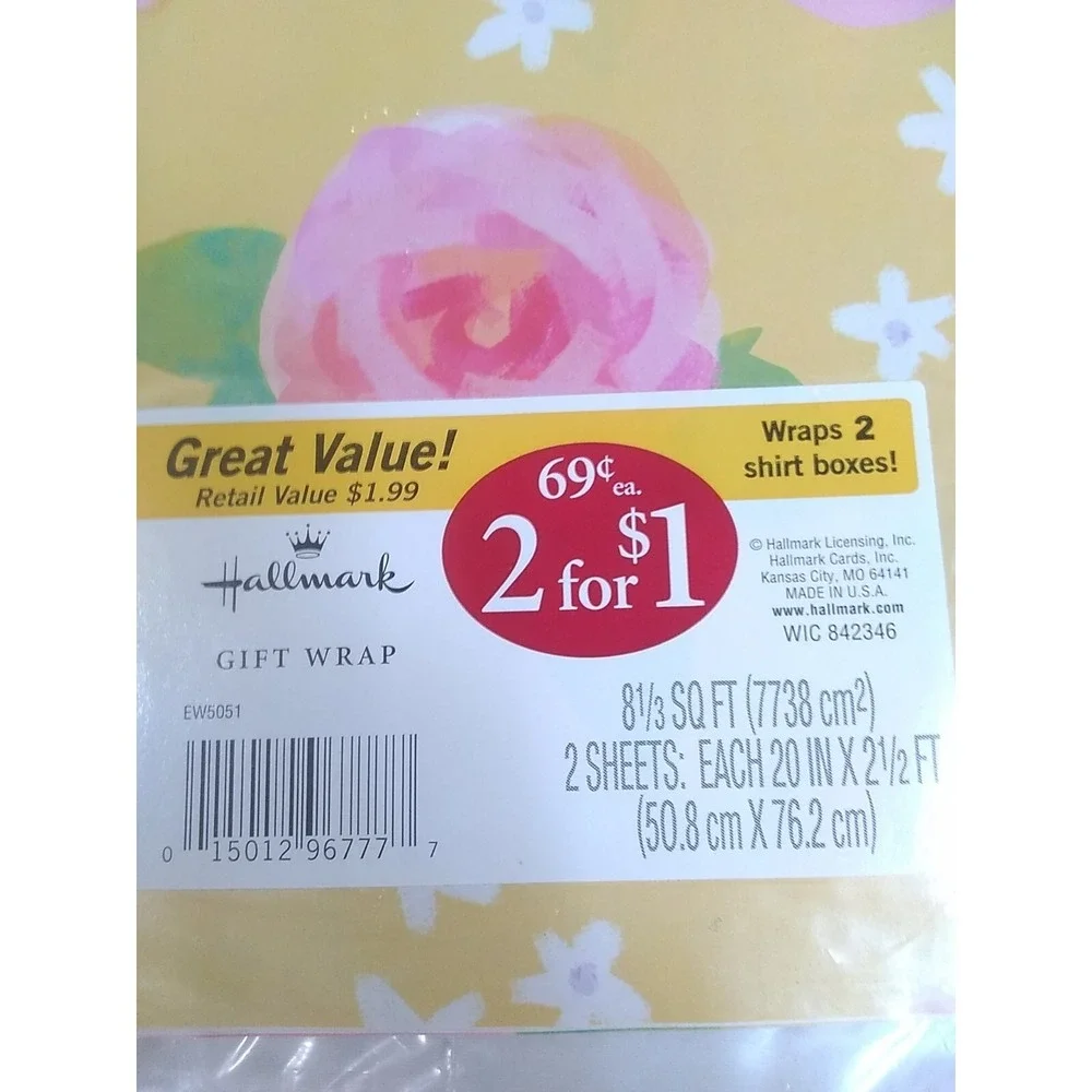 Vintage Wrapping Paper Gift Wrap Lot Of 4 NOS Assorted Occasions READ‎
